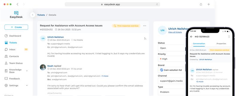 EasyDesk Dashboard