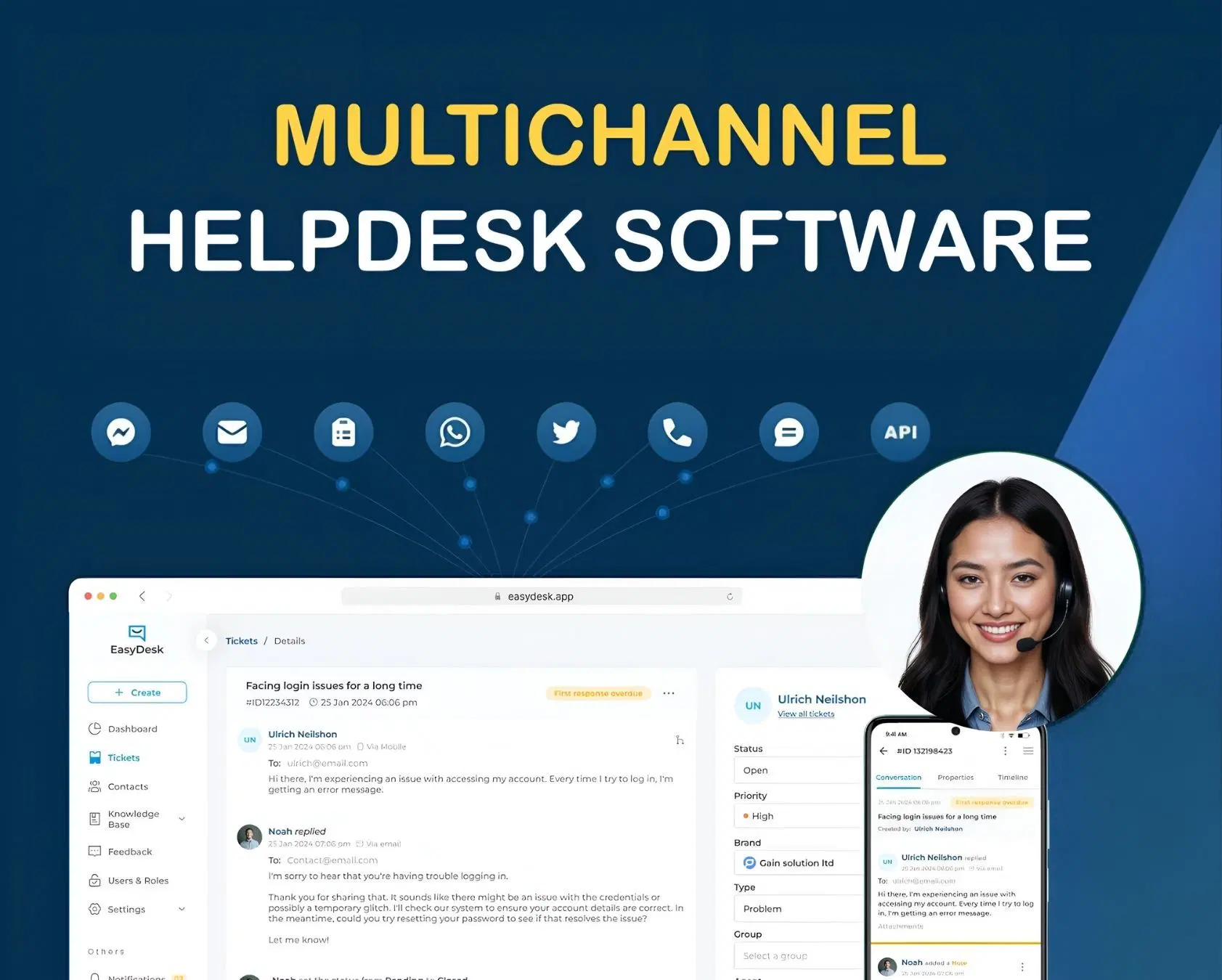 Multichannel Helpdesk Software For Faster, More Organized Customer Support