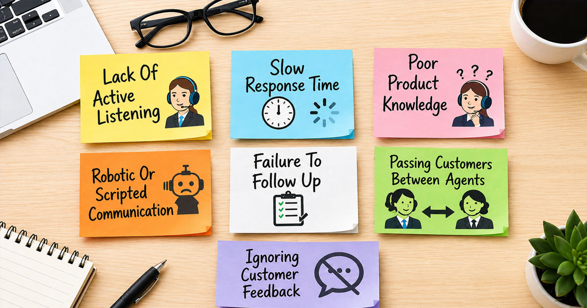 customer service mistakes