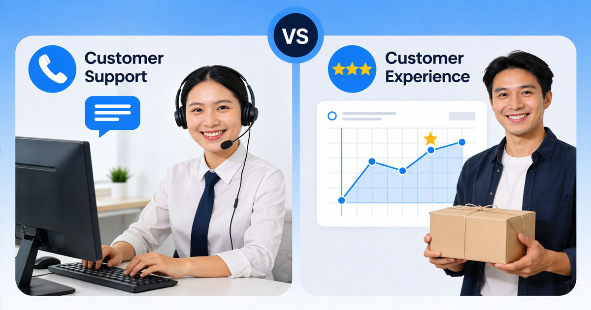 Customer Support vs Customer Experience