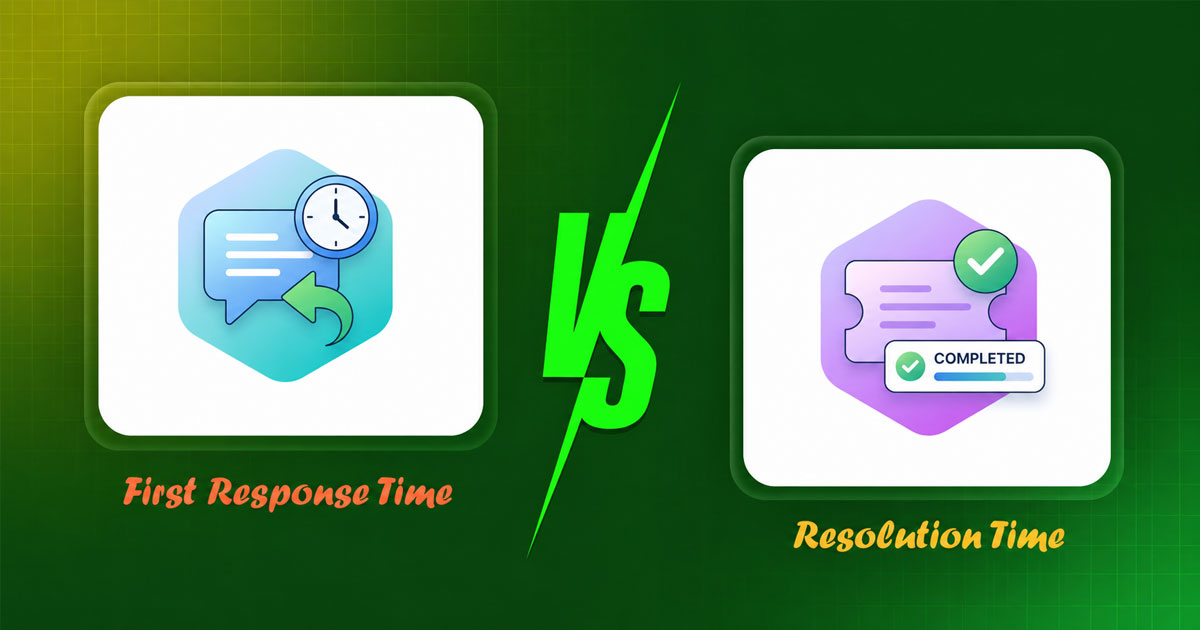 First Response Time Vs Resolution Time