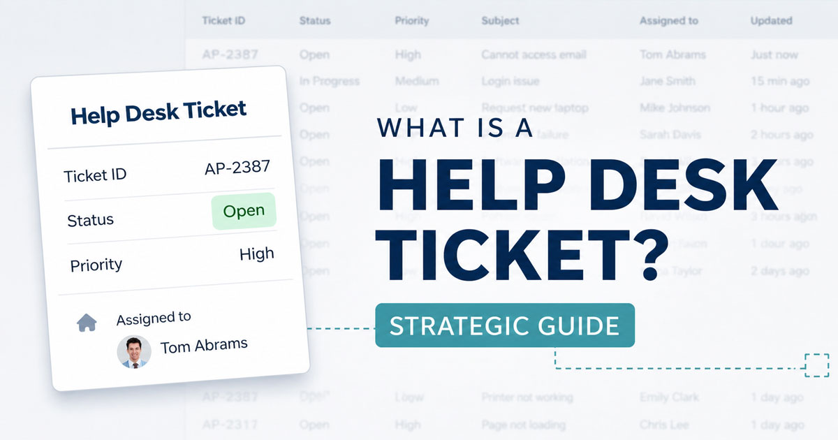 Help Desk Ticket